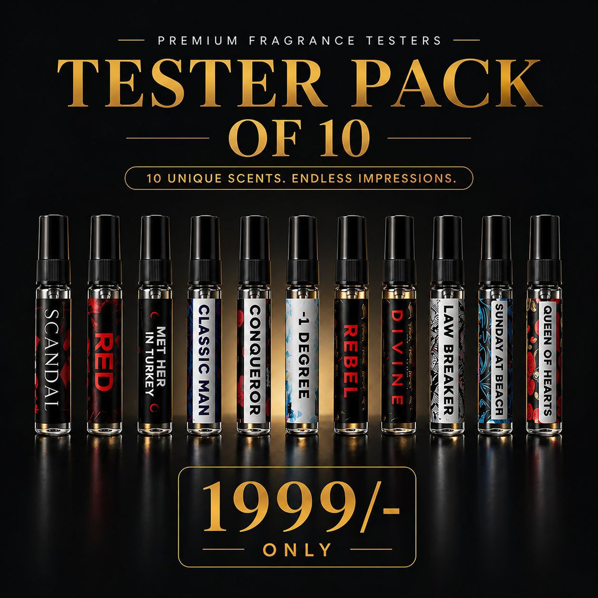 10 MINI POCKET PERFUME